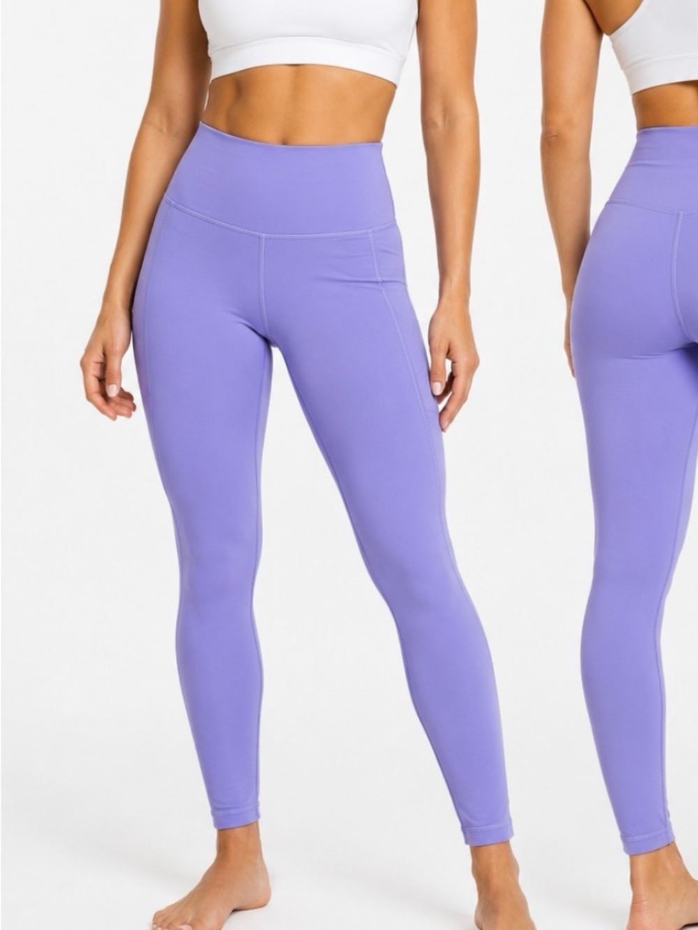 Lululemon High-Rise Pocket Leggings – Lavender High-Waist Workout Leggings SZ 6